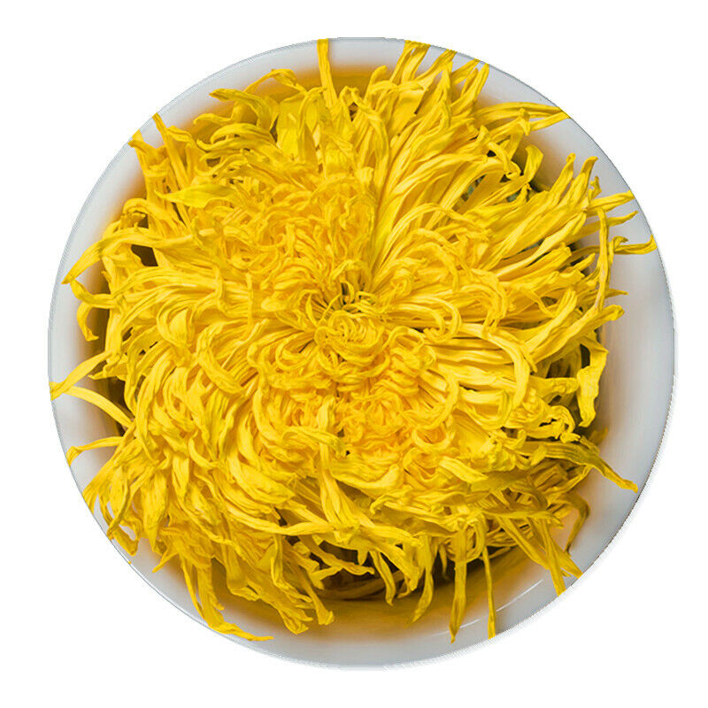 Organic Yellow Chrysanthemum Tea Big Blooming Flower Dry Herbal Health Herbs Tea