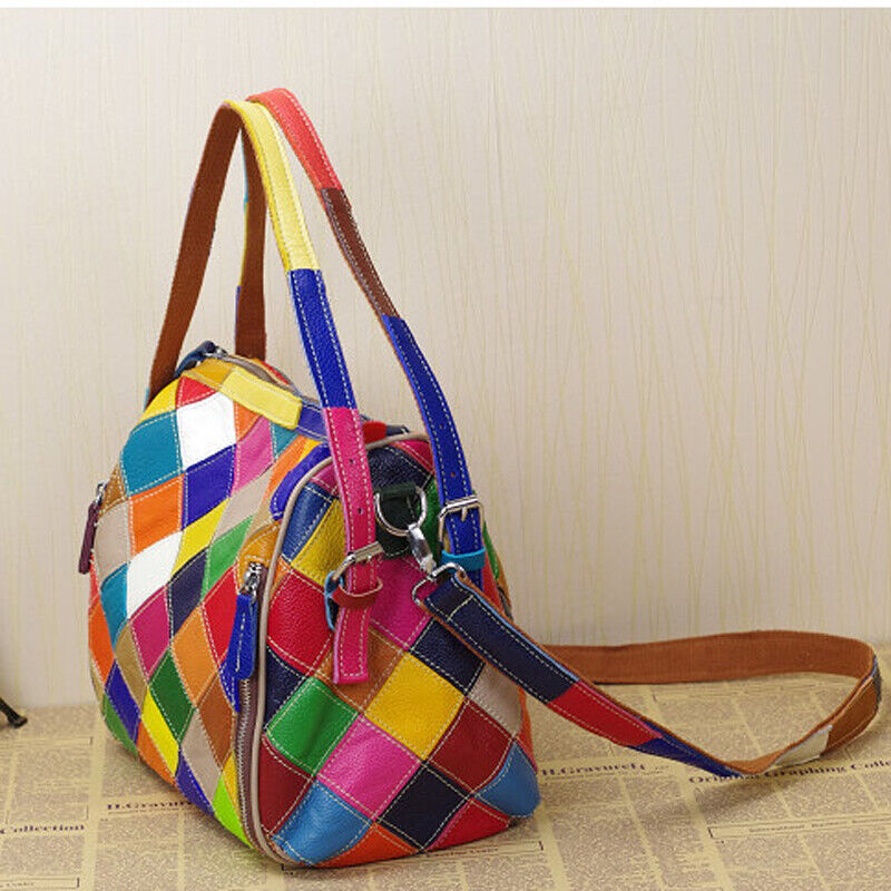 Designer Women'S Genuine Leather Multi-color (Random) Handbag Tote Shoulder Bags