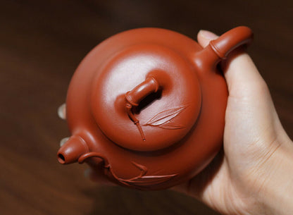 200cc chinese Yixing Handmade Zisha teapot Zhuni HanTang Gongfu Hu Tea Pot