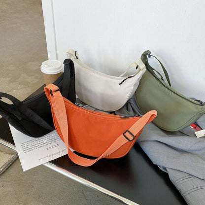 Canvas Crossbody Bag For Women Portable Chest Bag Shoulder Cross Body Bag