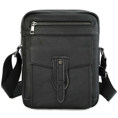 100% Genuine Leather Men's Crossbody Shoulder Bag, Handbag Business Cowhide