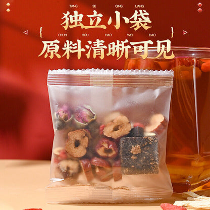 Colla Corii Asini Brown Sugar Tea 同仁堂阿胶红糖姜枣枸杞茶 元气茶饮150g