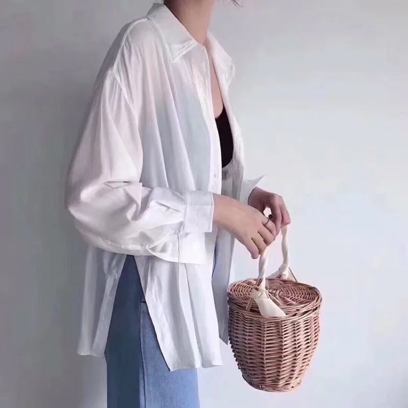 Fashion Beach Handbags Tote Travel Clutch Bohemian Straw Bags Summer Basket Bag