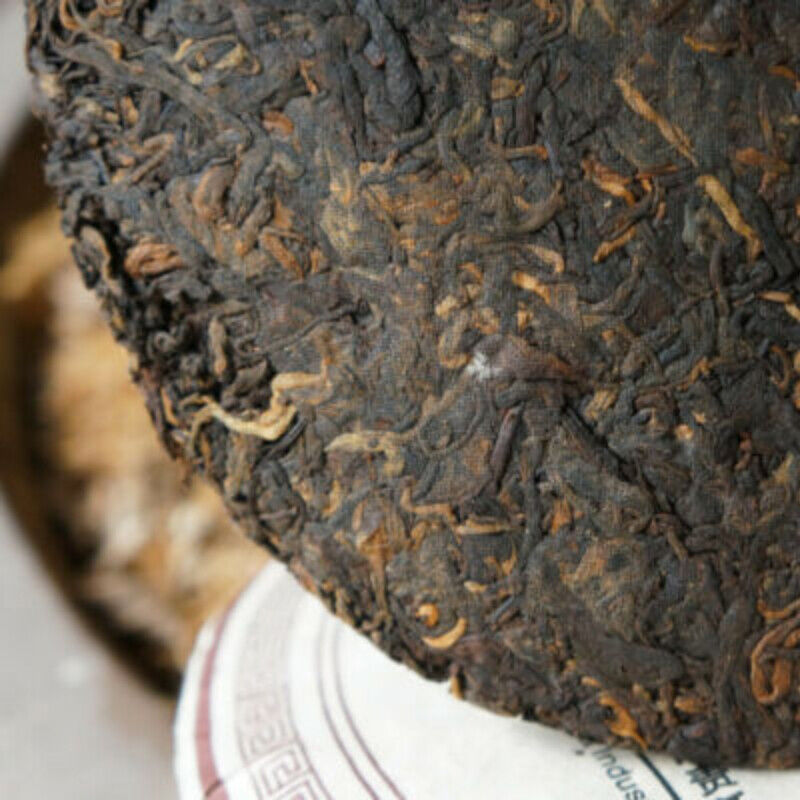 357g 7978 Haiwan Old Comrade Ecology Puer Tea Cake Lao Tong Zhi Ripe Pu-erh Tea