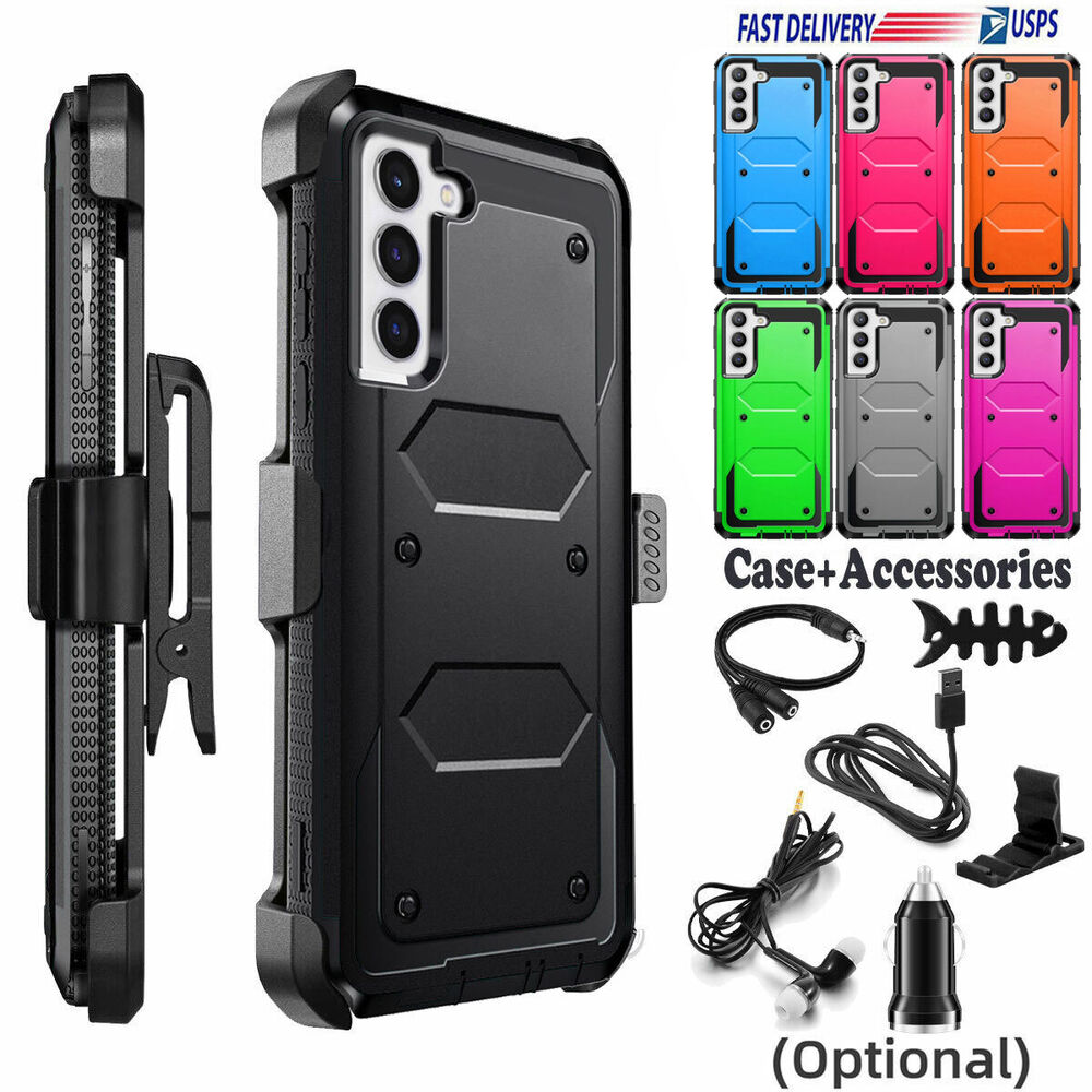 For Samsung Galaxy S22 S23 Ultra 5G Holster Case Belt Clip Stand Cover Accessory
