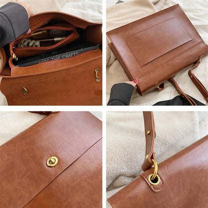 Shoulder Bags Women 2023 Winter Office Briefcase Crossbody Ladies Handbags