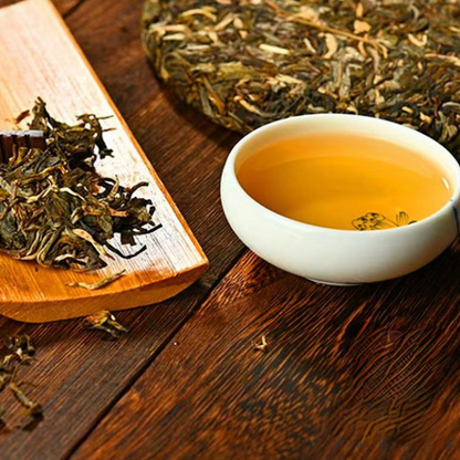 357g Iceland Raw Pu-erh Tea Cake Bingdaowang Puerh Sheng Tea Yunnan Pu'er Tea