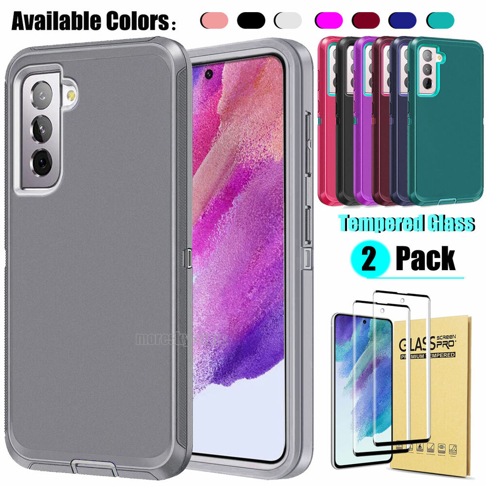 For Samsung Galaxy S21 FE 5G Case Slim Shockproof Hard Cover,Screen Protector