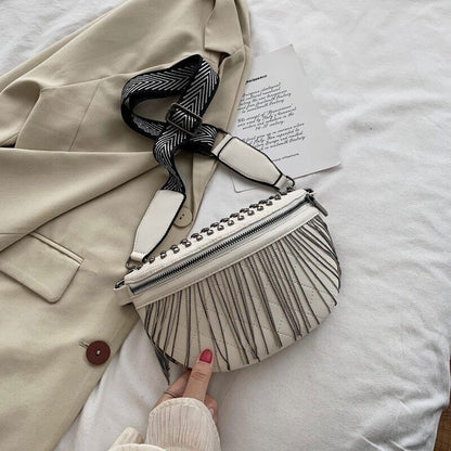 Tassel Leather Crossbody Chest Bag Women Waist Bag Woman Chest Bag Travel Pack