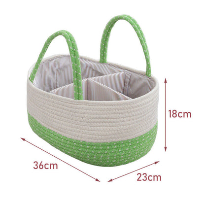 Cotton Baby Diaper Caddy Organizer Nursery Storage Bin Basket Mommy Handbag