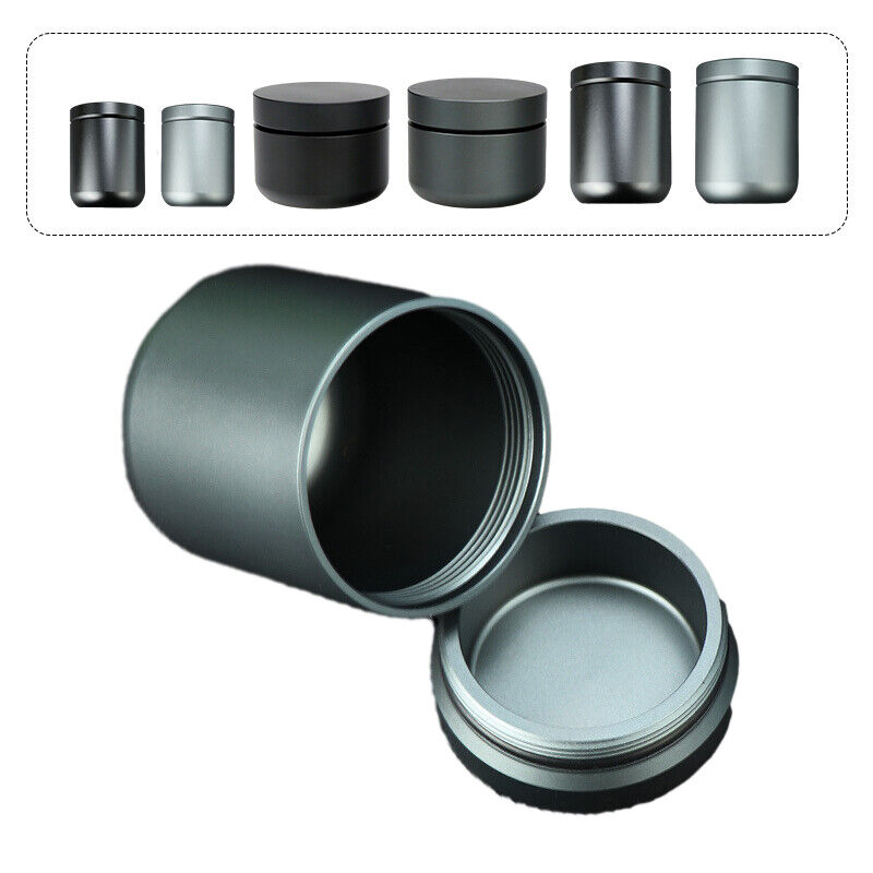 Aluminum Alloy Sealed Pill Case Container Tea Box Storage Bottle Cup Waterproof