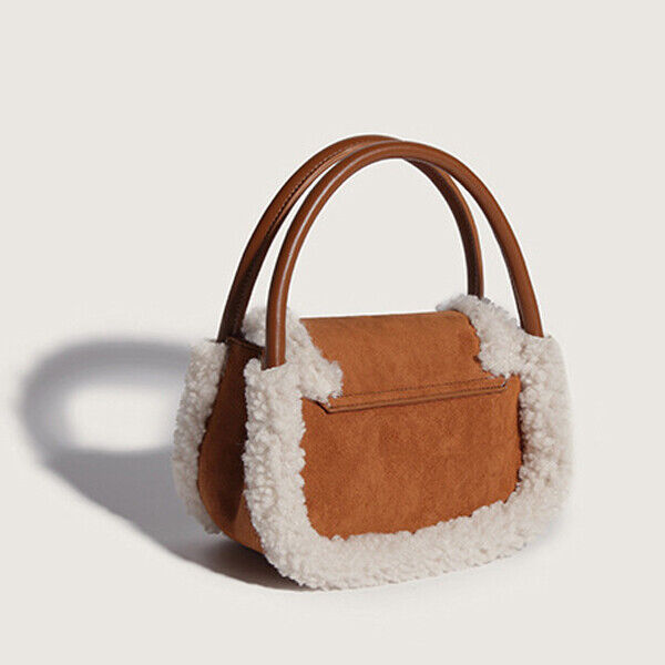 Women's Leather Small Handbag New Desinger Lamp Wol Tote Bags Sling Shoulder Bag