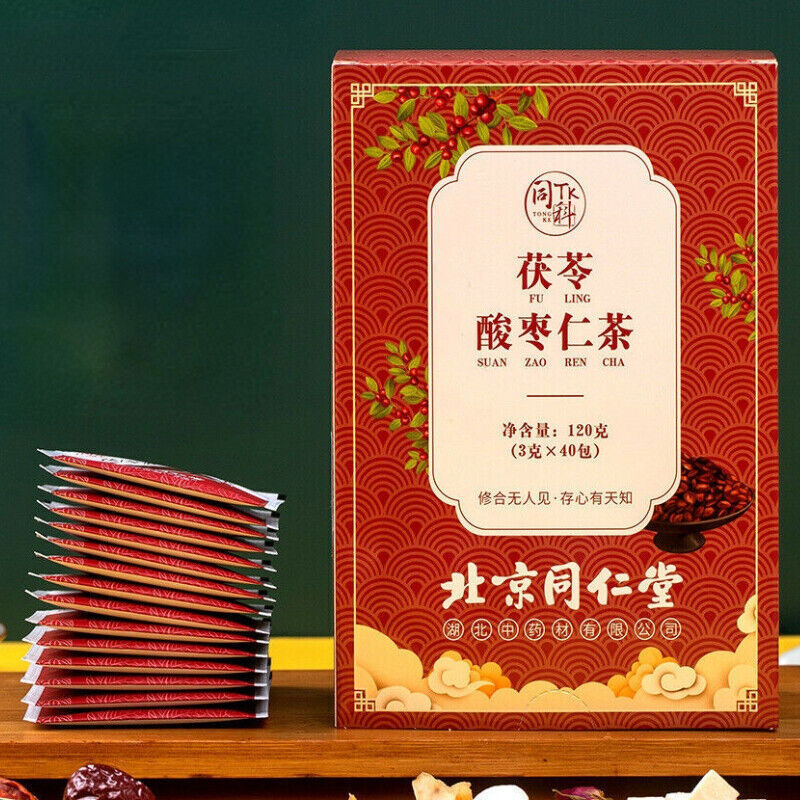 Poria Jujube Seed Herbal Tea Sleep Tranquilizing Organic Herbs Tea 茯苓酸枣仁茶 养生安神茶