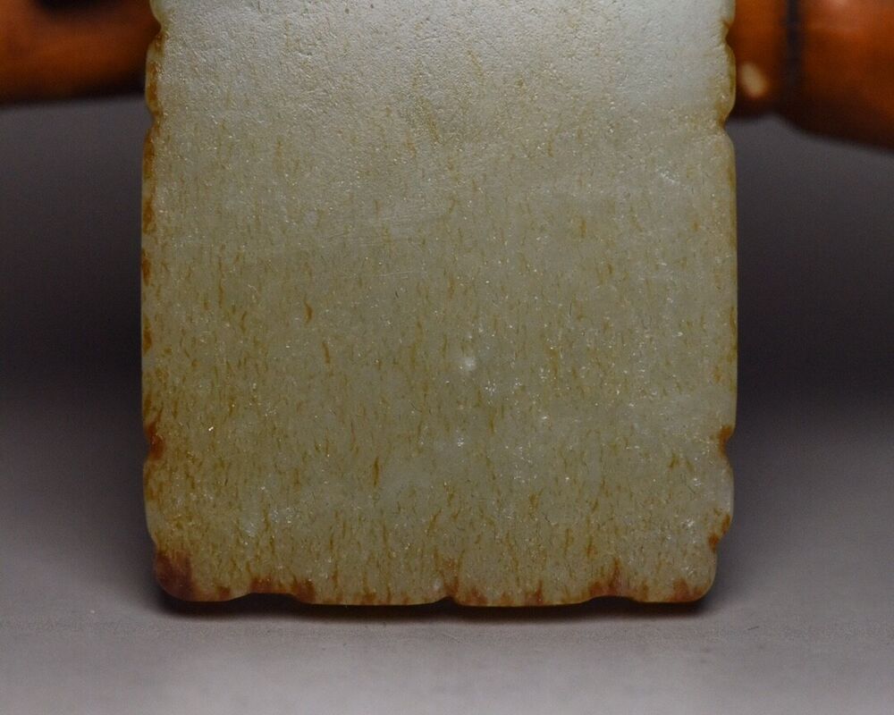 Chinese Antique Natural Hetian Jade Carving Kwan Yin Statue Lucky Jade Pendant