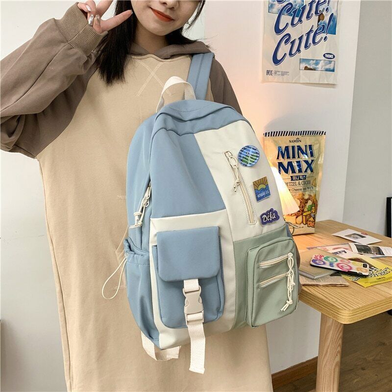 Women Backpack Nylon School Backpack Teenage Girls Ladies BagBackpack School