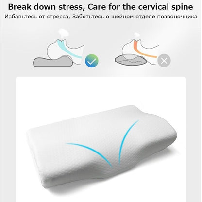 TOPX KingSize Memory Foam Pillow is perfect for side, back, stomach sleepers NEW