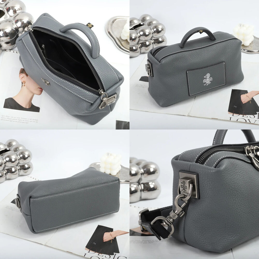 Small Square Bag for Ladies Soft Genuine Leather Cute Women‘s Crossbody Handbag
