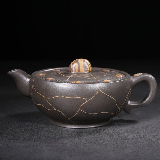 vintage chinese yixing purple clay teapot zisha ceremony ceramic nice tea set