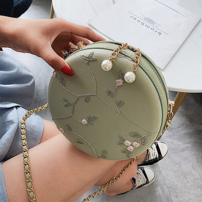 Pu Leather Crossbody Bags Women Shoulder Bag Flowers Female Handbags Travel