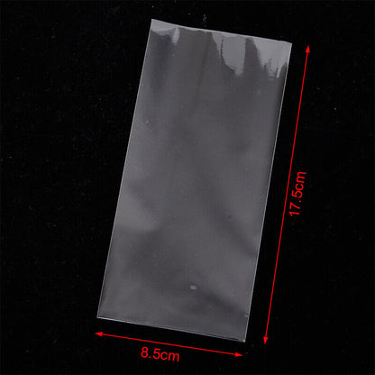 100 Pieces Paper Money Collection Protector Bag with Plastic Storage Box Clea-ca
