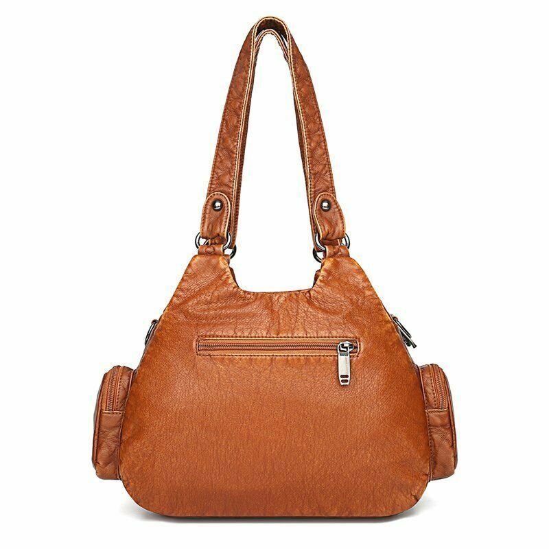 leather stitching shoulder bag bag elegant handbag women bag