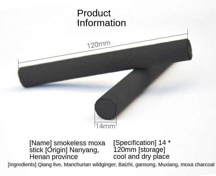 Handmade Seven Years Smokeless Moxa Moxibustion Sticks Roll Wormwood 艾灸艾条