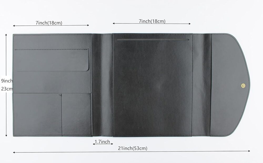 Drawing Book Cover Sketchbook Portfolio with Pencils Leather Artist Bag Gifts