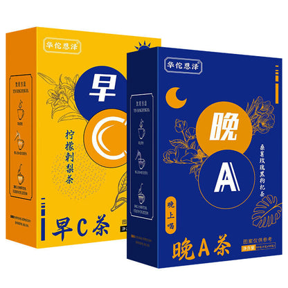 Morning C Evening A Tea Lemon Prickly Pear Tea Mulberry Rose Black Wolfberry Tea