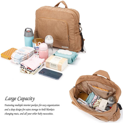 Corduroy Diaper Backpack Mom Nappy Changing Bag Baby Care Winter New Diaper Bags