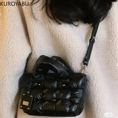 Handbags Women Autumn Winter Bags Girls Tote Padded Shoulder Bag