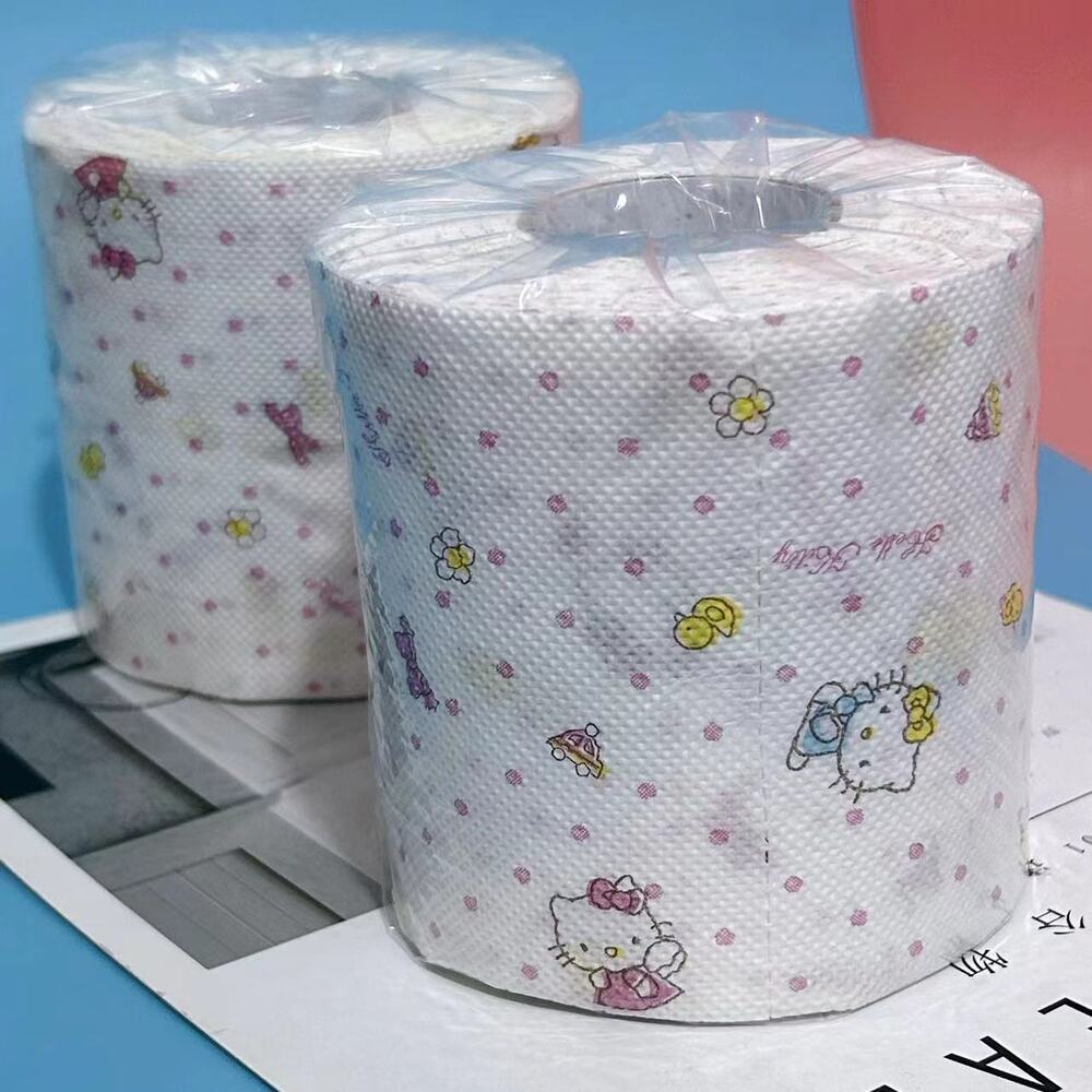 Hello Kitty Printed Toilet Paper Toilet Paper Household Roll Paper 1PCS
