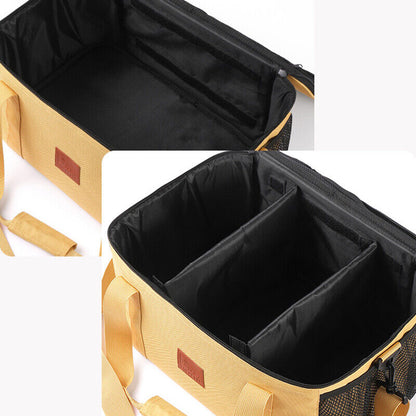Waterproof Outdoor Stove Set Pot Storage Bag Camping Cookware Kit Handbag Picnic