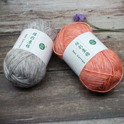 Hot Sale 100g Colourful Cotton Hand Skeins Soft Yarn Weave Crochet Knitting Yarn