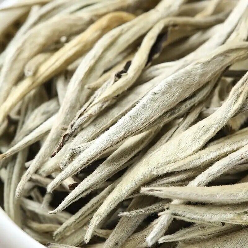 50g Organic China Premium Silver Needle Fuding Ecology White Tea Bud TeaGift Tea