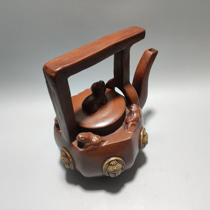 Vintage Chinese Yixing Purple Clay Teapot Zisha Ceremony Teaware Collection Rare