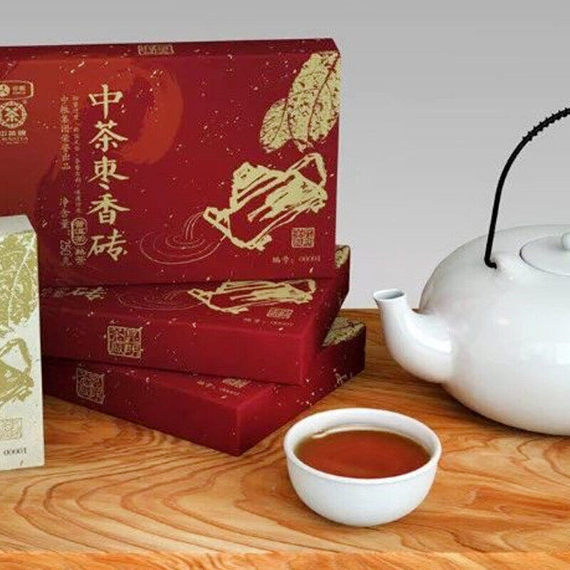 2018 CHINATEA Jujube Fragrant Brick Pu'er Tea Zhong Cha Yunnan Ripe Puer 250g