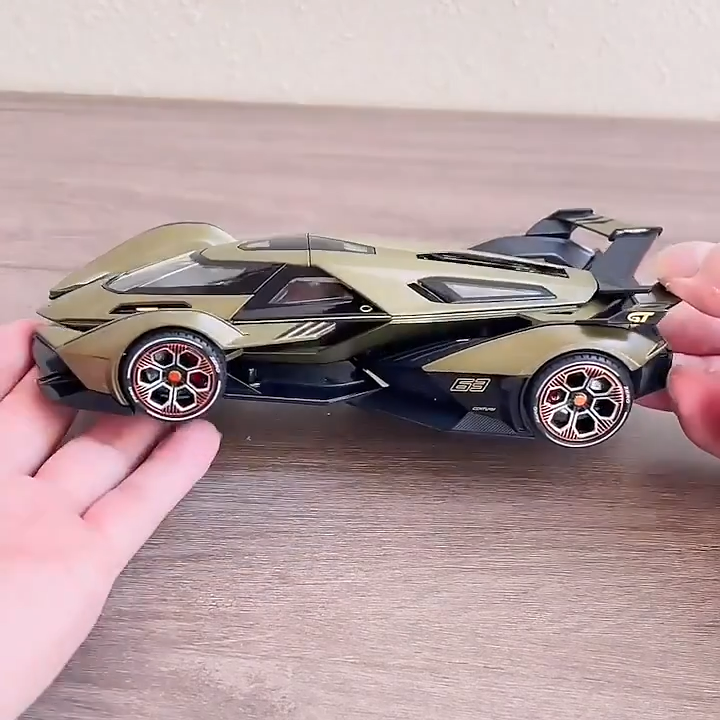 1:24 Lamborghini V12 Vision VGT Diecast Mode Car Vehicle Sound Light Kids Gifts