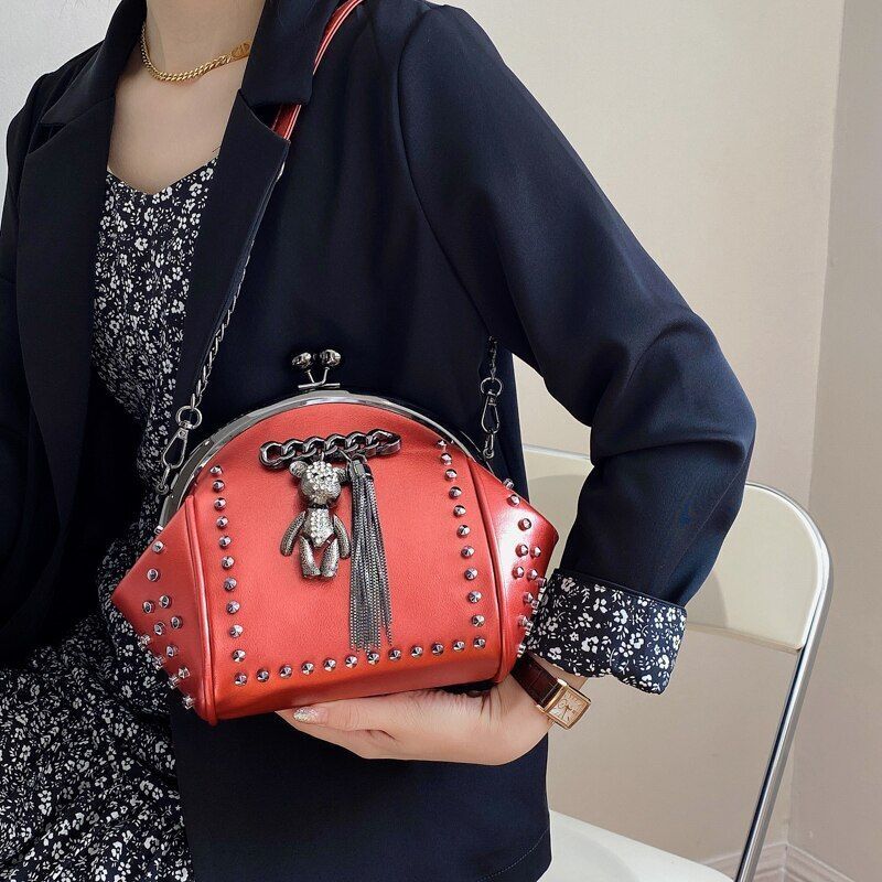 Shoulder Bag Synthetic Leather Crossbody Purse Handbag 28*21*13 CM 120 CM Strap