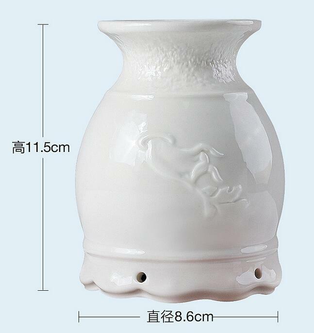 Lotus Moxibustion Pot Ceramic Moxa Box Portable Wormwood Gua Sha Massage Tool 艾灸