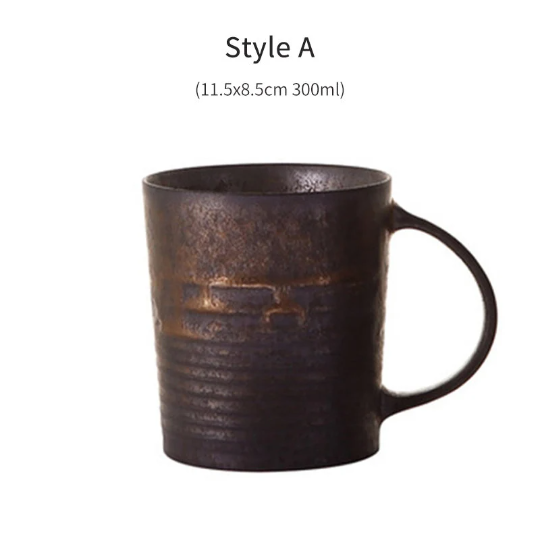 Bronze Ceramic Coffee Tea Mugs Cup Pottery Tea Cup