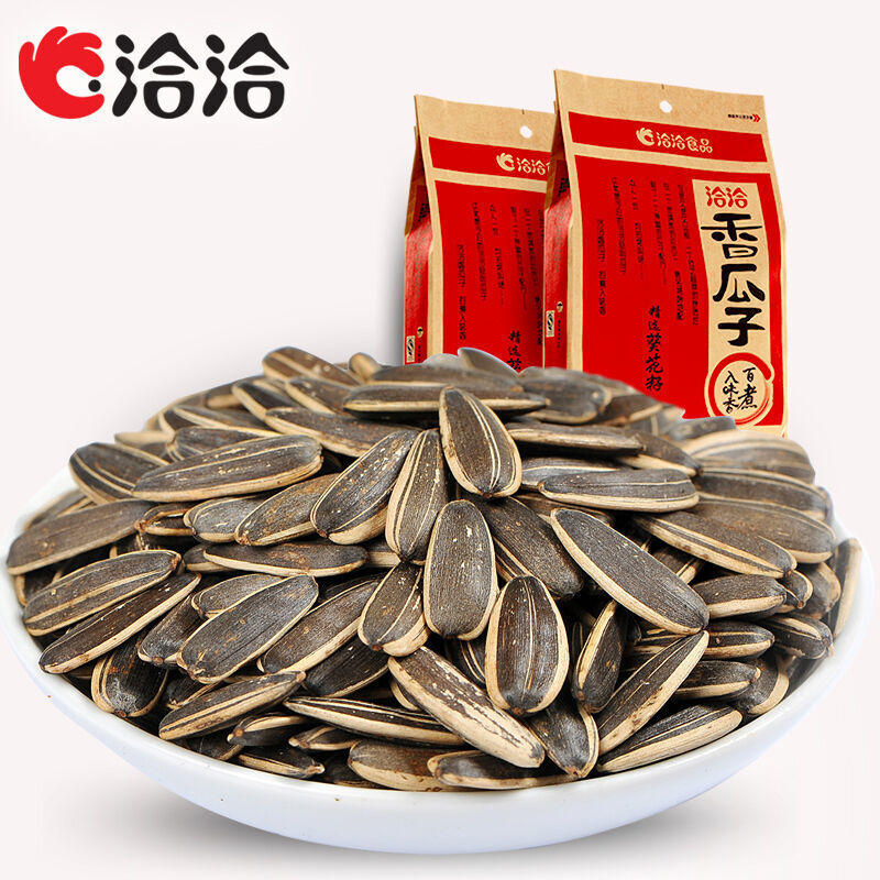 China Food Snacks Chacheer Melon Seeds 308g*2bags Guazi 洽洽香瓜子 葵花籽 五香味零食小吃 华人休闲食品