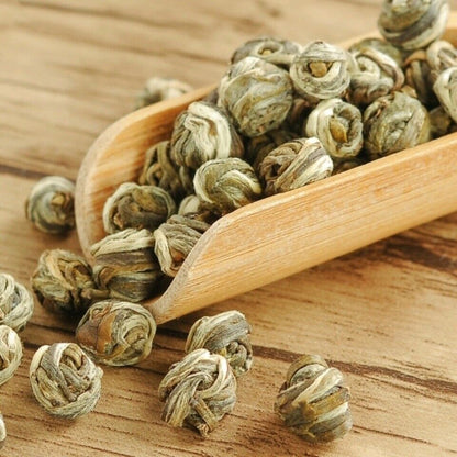 Puer King Chinese Flower Green Tea Premium Jasmine Dragon Pearl Ball Tea