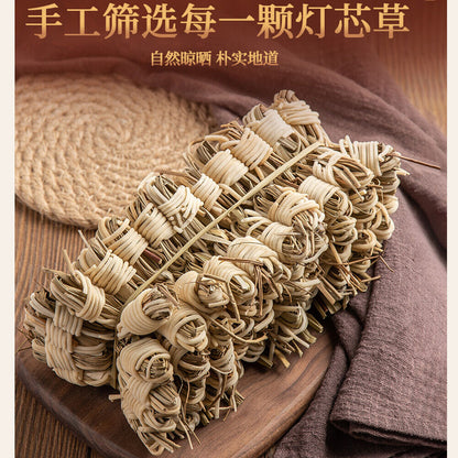 50g 100 Pieces Dengxincao Natural Health Herb Tea about 灯心草100个手工灯芯球 广东凉水煲汤 清热利尿