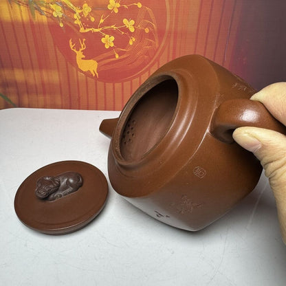 Chinese Yixing Purple Clay Teapot Tea Set Pot Zisha Ceramic Cute Decor Figurine