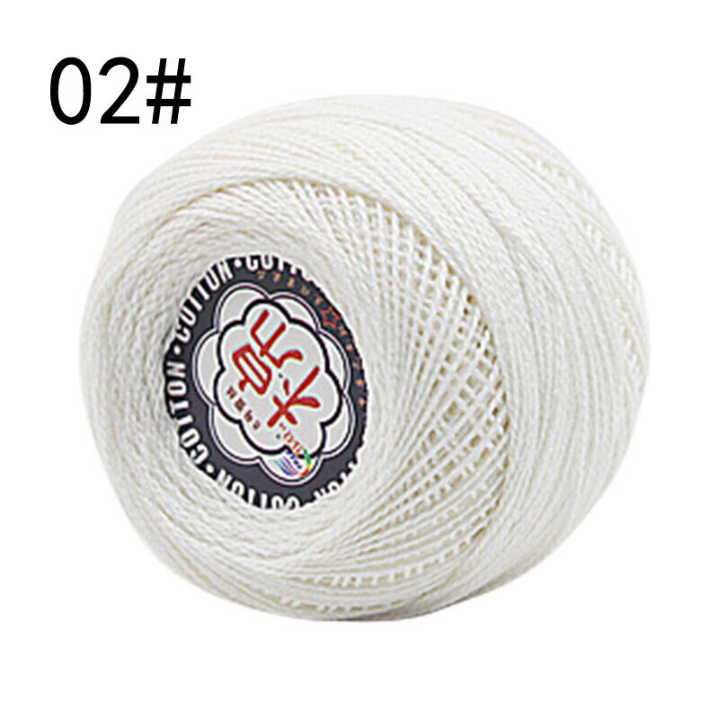 Hot Sale 50g Soft Cotton Thread Yarn Knitting Crochet Lace Embroidery Yarn