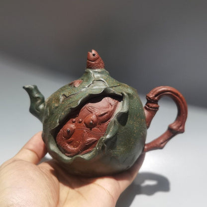 Vintage Chinese Yixing Purple Clay Teapot Zisha Ceremony Fashion Gift Teaware