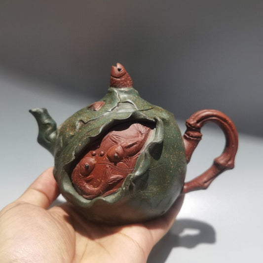 Vintage Chinese Yixing Purple Clay Teapot Zisha Ceremony Fashion Gift Teaware