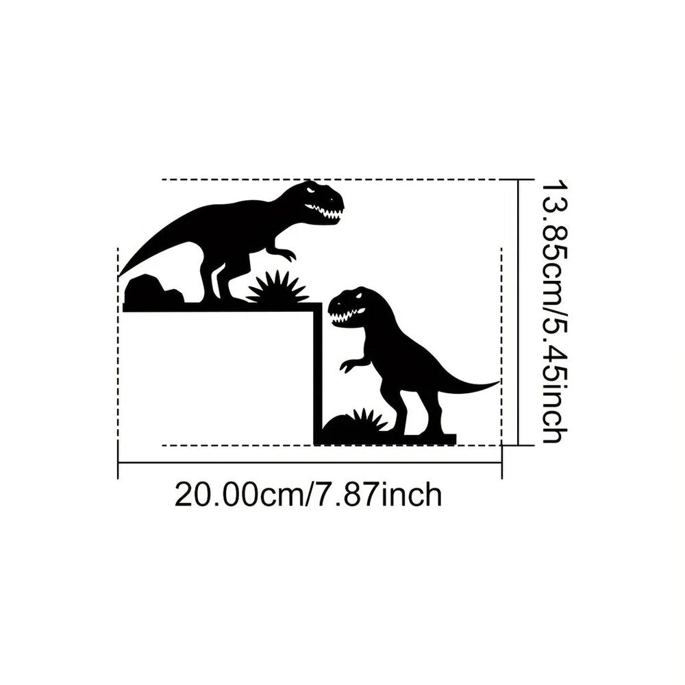 1 Piece Metal Dinosaur Boar Decorative Wall Sticker Door Corner Decoration Door