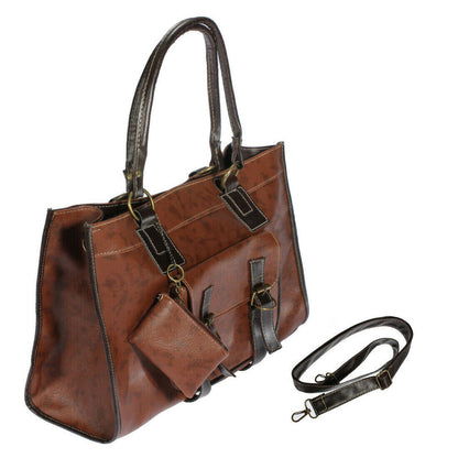 Women's Ladies PU Leather Handbag Shoulder Shopping Tote Messenger Bags Purse
