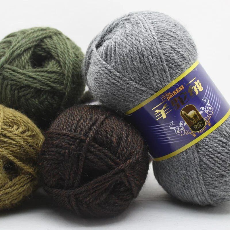 Hot Sale 100g Camel Velvet Thick Yarn Cashmere Hand Knitting Crochet Crafts Yarn